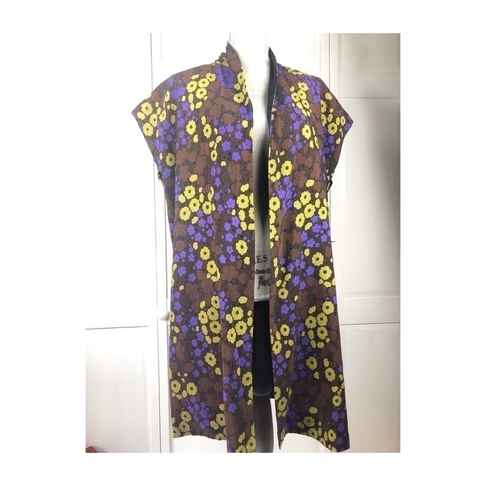 VINTAGE SLEEVELESS KIMONO LONG VEST